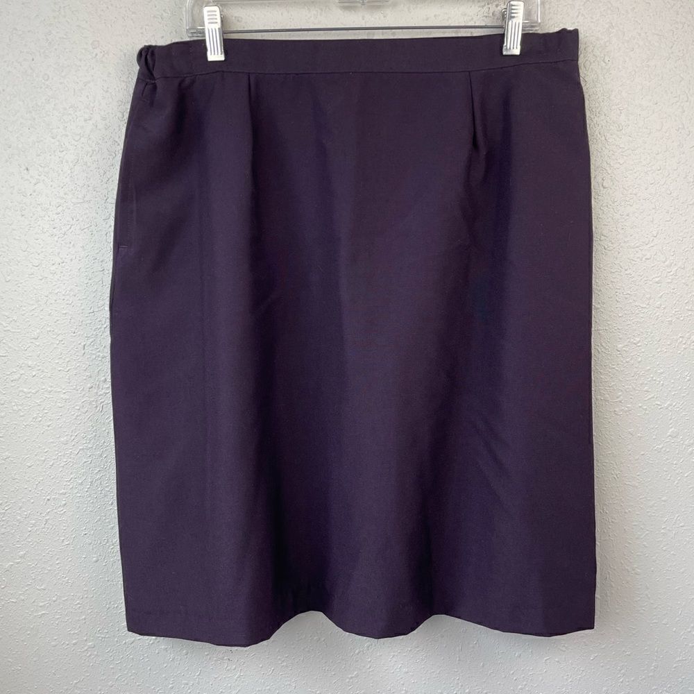 Wool Blend Purple Skirt Size 18 EUC